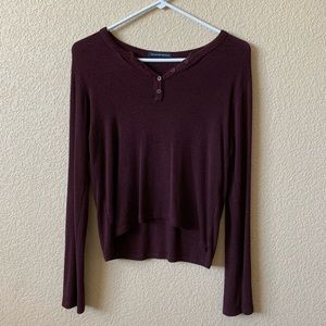 Brandy Melville Maroon Callan Top